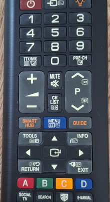 Samsung Fernbedienung BN59-01134H QWERTY kabellos Schwarz für Samsung TV