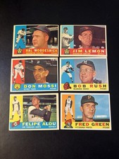 1960 Topps Baseball Lot 6 Dif. ALL HIGH GRADE ~Nm No Defects. Felipe Alou