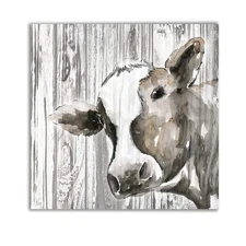 Molly Canvas Wall Art 10x10 Stretched Framed Ready to Hang Modern Decor