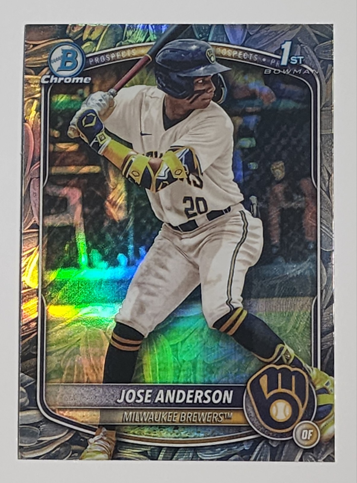 2025 Bowman Chrome Jose Anderson 1st Bowman Sunflower Seeds #BCP-193