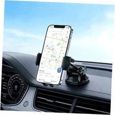 Car Phone Holder Dashboard Phone Mount - 2026 Upgrade - Strong Suction