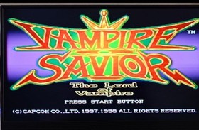 Vampire Savior Sega Saturn Japan CIB w/ 4MB RAM Cartridge & Card