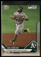 2025 Topps Now Road To Opening Day Bonus Shea Langeliers ODB17 PR 395 Athletics