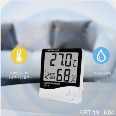 Wetterstation HTC-1 LCD   Innen & Außen Thermometer Hygrometer