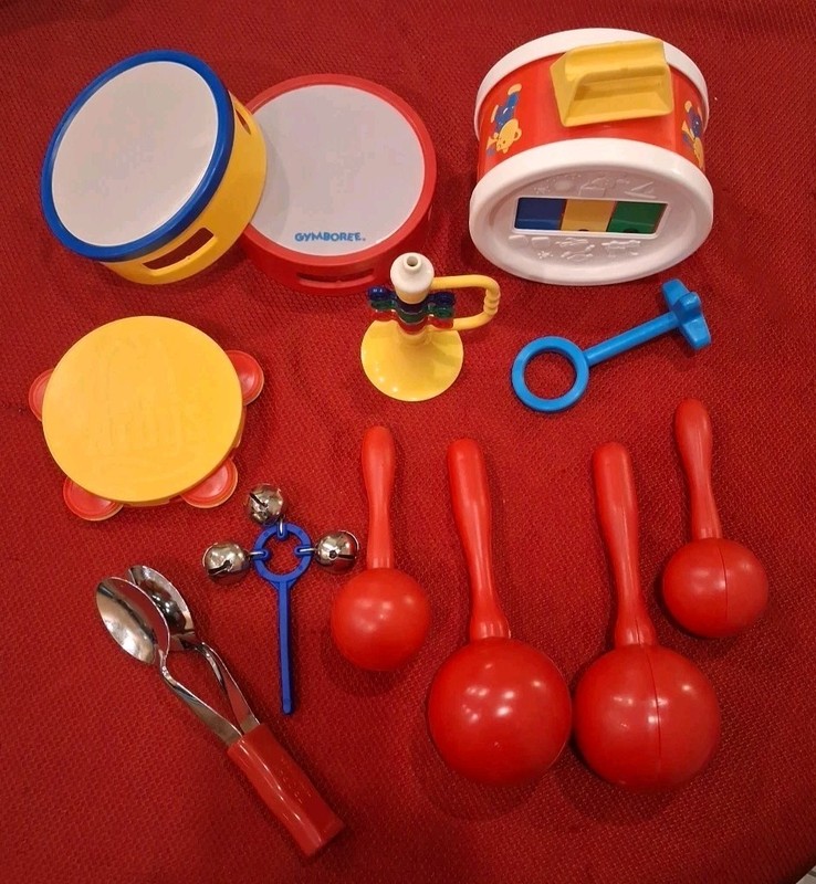 Vintage Kids Musical Toy Set From the 1990s. Good Condition. Fun for Kids!