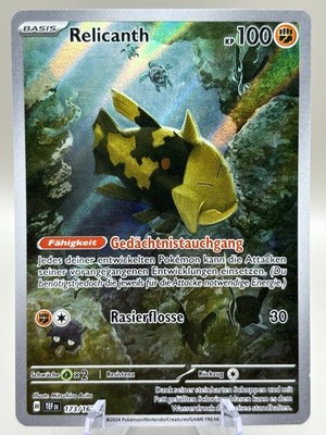 Pokemon Karte Relicanth 173/162 Gewalten der Zeit Near Mint | Deutsch