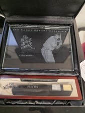2003 playoff absolute memorabilia glass Stan Musial  worn/used bat jersey /150
