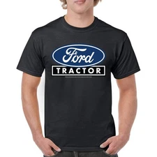 Ford Tractor Logo Blue T-shirt Vintage Farm Rustic Classic Retro Men's Tee