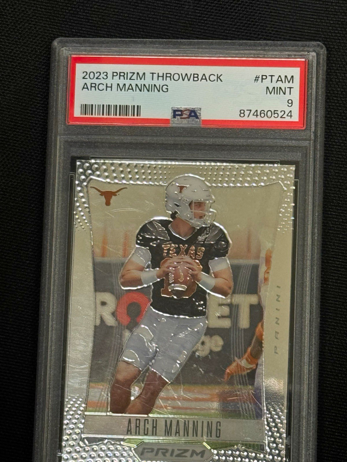 Panini 2023 Instant Prizm Throwback Arch Manning (RC) #PT-AM PSA 9 NCAA