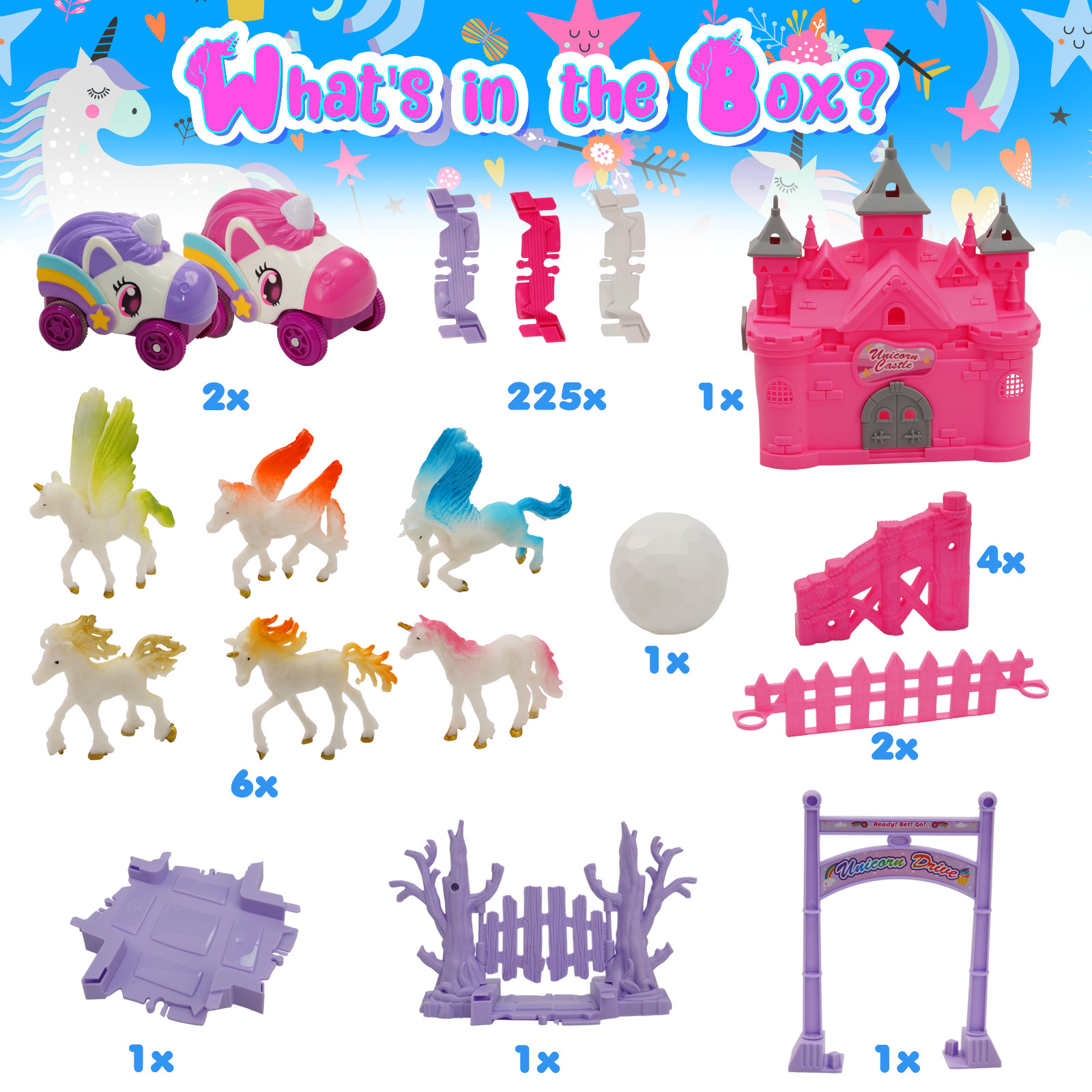 USA Toyz Unicorn Speedway Tracks 252pc