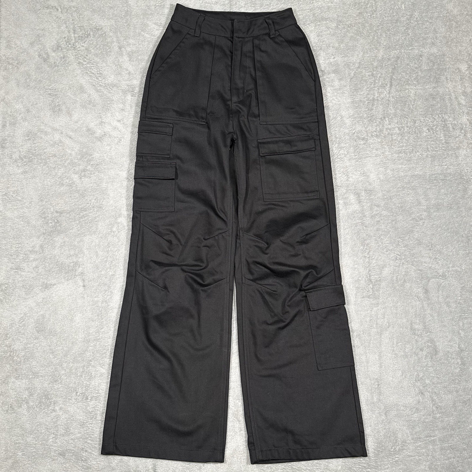 Nike Air Jordan x J Balvin Womens Sz 0 Black Cargo Pants Loose Fit Baggy Utility