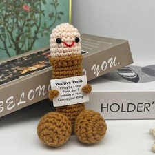 Cute Crochet Emotional Support Potato Handmade Funny Animal Decor & Gift