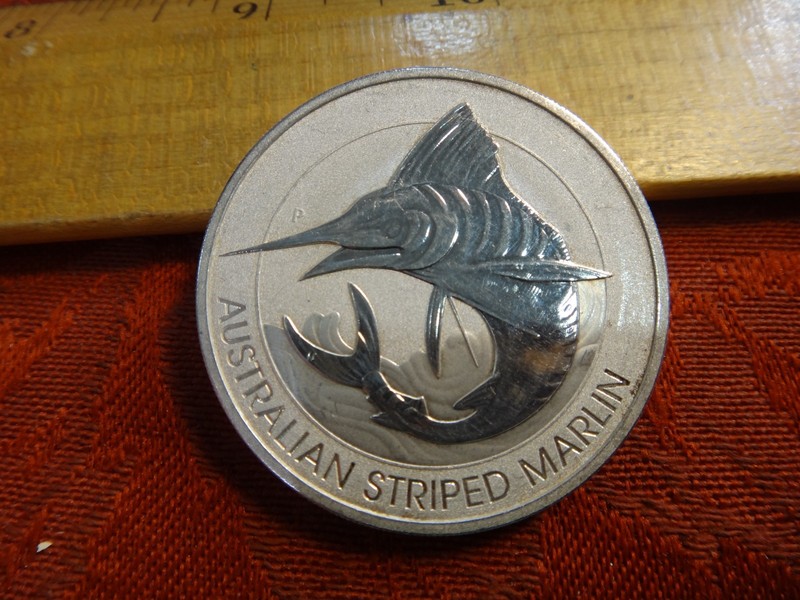 2020 Australian Striped Marlin 1.5 Oz 0.9999 Silver Coin (Impaired) - No Reserve