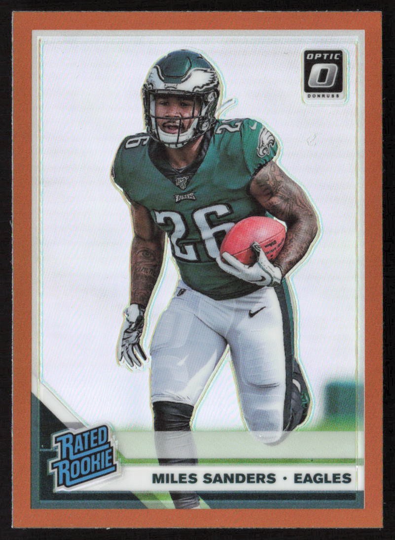 2019 Donruss Optic Bronze Miles Sanders #172 Rookie Philadelphia Eagles