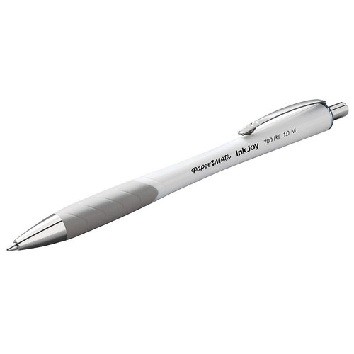 Paper Mate InkJoy 700 RT Retractable Ballpoint Pen 1mm Blue Ink White Barrel - Picture 2 of 9