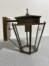 Vintage Hinkley Lighting 1166 Outdoor Sconce Solid Brass Olde Bronze Porch Light