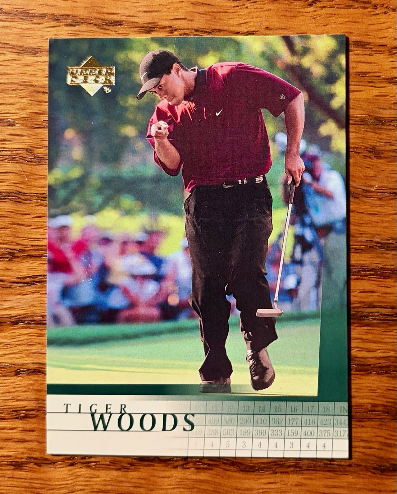 Upper Deck 2001 Golf Tiger Woods Base Set PGA Tour Stanford #1 Card