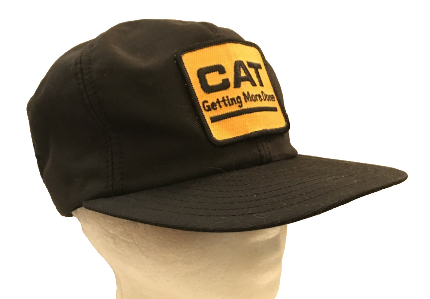 CAT Getting More Done Cap Black Patch Logo Hat Lo… - image 1