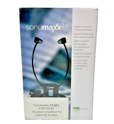 Sonumaxx 2.4 Digital TV Listening System Headset Open Box Neu