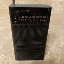 Sony ICF-P26 Portable Pocket FM/AM Radio Built-in Speaker - Tested Working