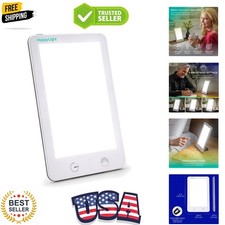 HappyLight Lumi Plus - Light Therapy Lamp with 10,000 Lux, UV-Free, LED Brigh...