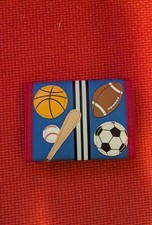 Stephen Joseph Kids Trifold Wallet Sports Football Baseball Soccer Basketball