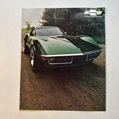 1971 Corvette Stingray Coupe/Convertible Chevrolet Dealer Sales Brochure