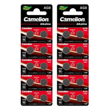20 Camelion Ag8 Lr1120 Alkaline Batteries Lr55 191 391 G8 Sr1120W 10Bl Exp 2028