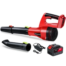 Electric Leaf Blower Cordless, Battery Power Leaf Blower, 180MPH/500CFM High ...