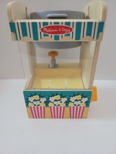 Melissa  Doug Fun at the Fair Wooden Popcorn Play Food Set Popcorn Machine