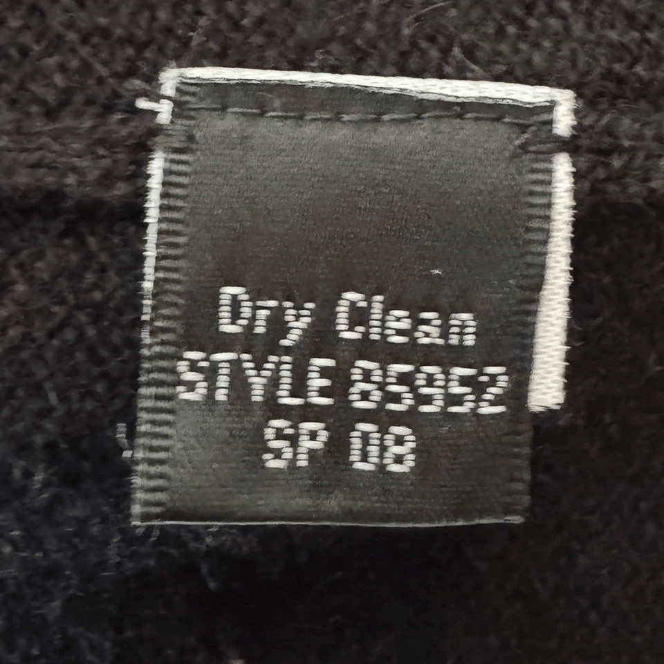 J. Vestido Suéter Colección Crew Cachemir Negro Manga Larga Cuello Redondo Talla Grande Foto 4 de 4