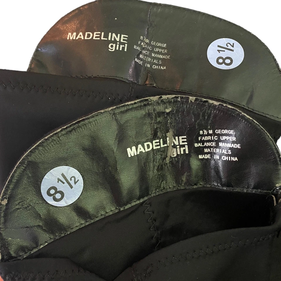 Botas hasta la rodilla Madeline Girl negras de gamuza talla 8,5 Foto 4 de 4