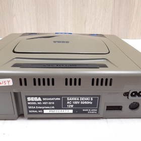 Sega Saturn Console bundle with 2 controllers, 5 games & cables Japan Gray