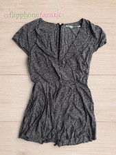 Kimchi Blue Urban Outfitters Floral Romper Dress Black White Women's Medium