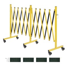 Uimoso Double Expandable Barricades 18FT Folding Security Barriers