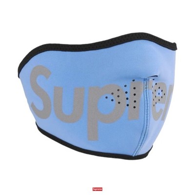 Supreme WINDSTOPPER Reflective Facemask   Light Blue   2023   SHIPS TODAY