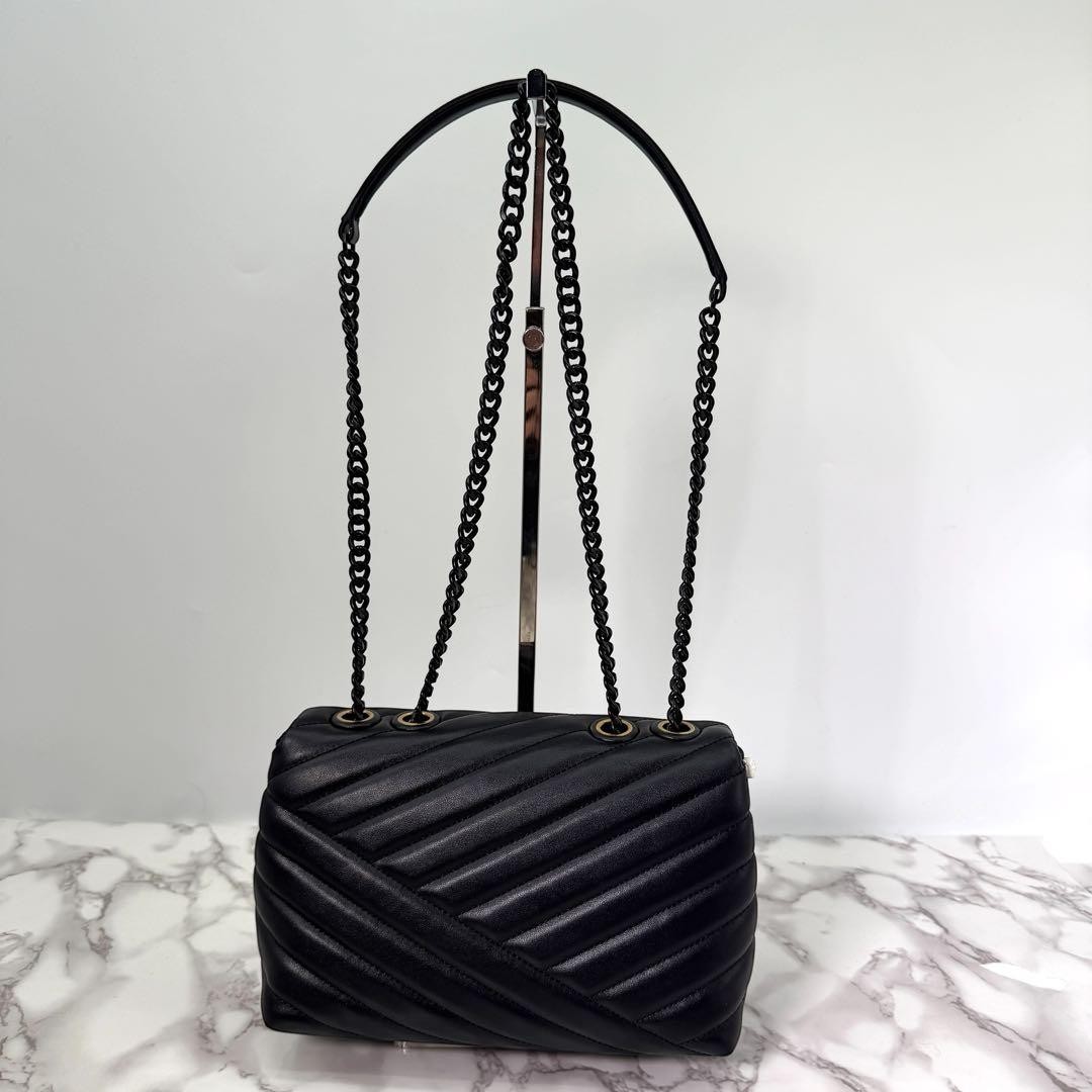 Tory Burch Kira Chevron Small Convertible Shoulder Bag Women's Used Authentic thumbnail 10