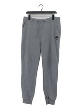 SoulCal&Co Men's Sports Bottoms L Grey Cotton with Polyester Tapered Sweatpants