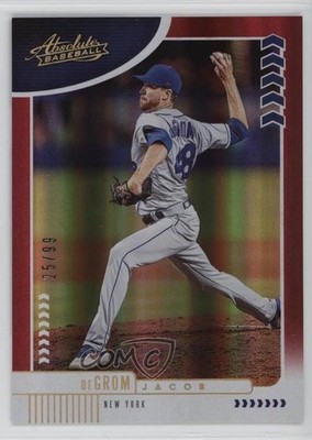 2020 Panini Absolute Spectrum Red 25/99 Jacob deGrom #59 0q1p