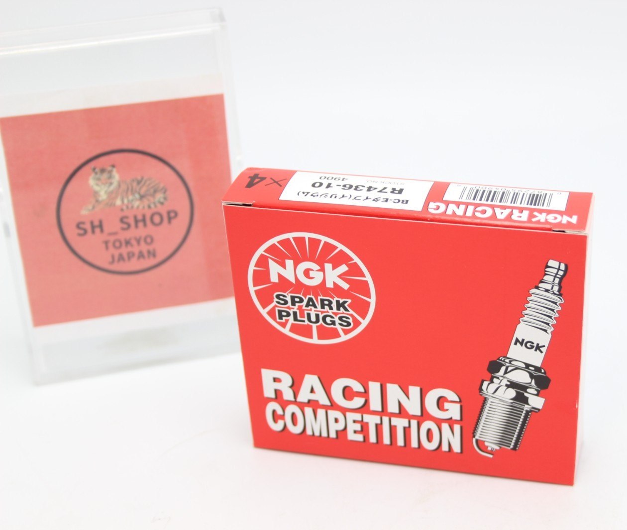 NGK Genuine Racing Spark Plugs R7436-10 Stock No 4900 4 piece set
