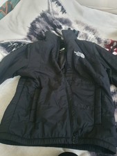 The North Face Mens Black Full Zip Nylon Puffer Jacket Stand-Up Collar XL