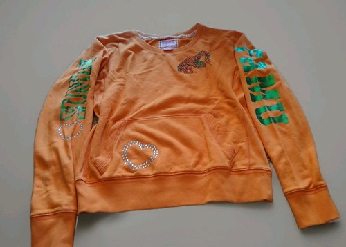 Victoria's Secret PINK Miami Hurricanes Orange Sweatshirt XSM - Picture 1 of 14