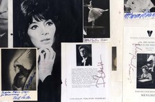 CONDUCTORS Yehudi Menuhin & Miscellaneous autographs, 12 signatures