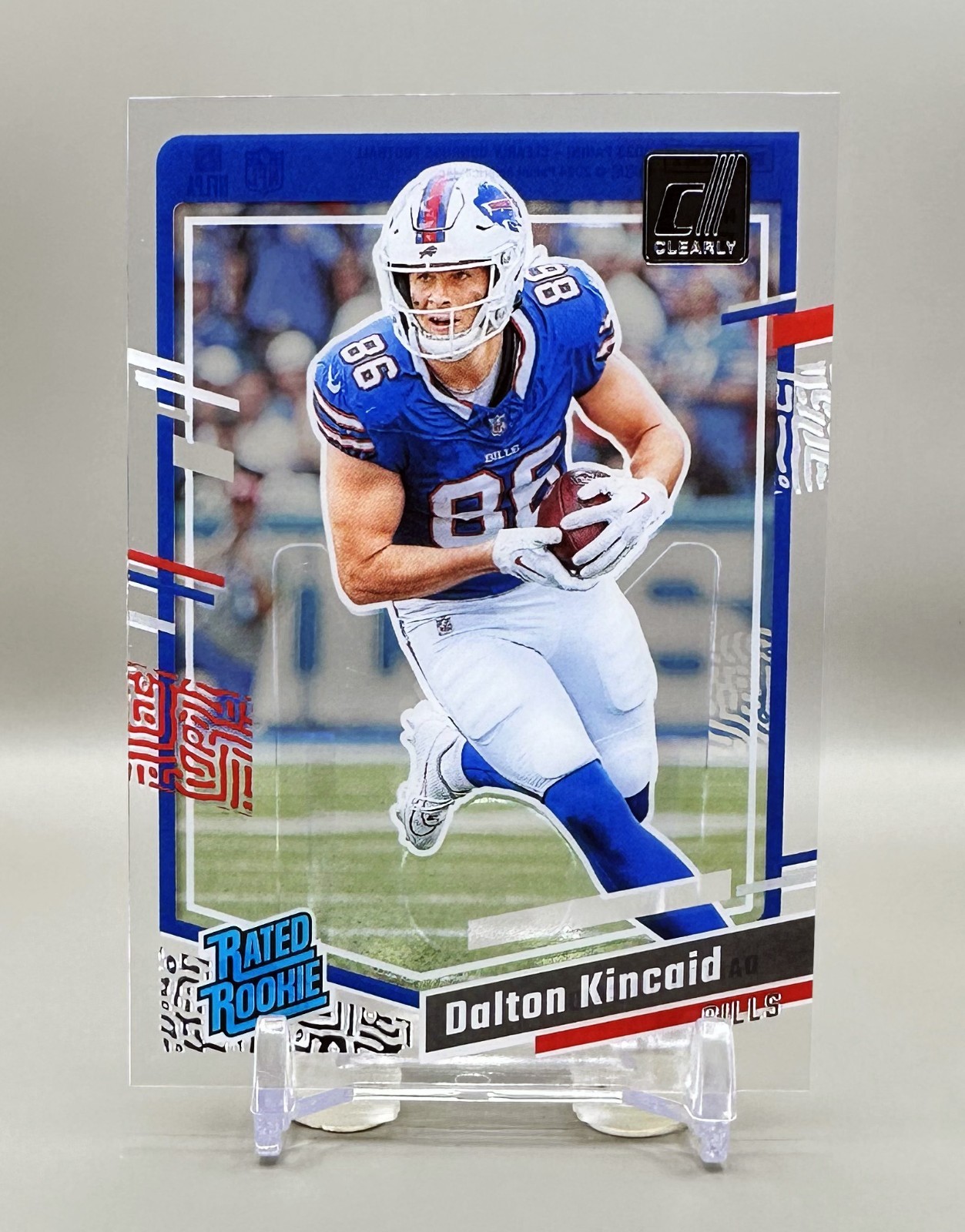 2023 Panini Clearly Donruss Football Rated Rookie #57  DALTON KINCAID [RC]