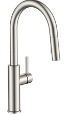 FORIOUS Kitchen Faucet with Pull Down Sprayer, Classic High Stainless Steel Lea
