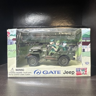 Gate Beetle Bailey In Willy's Jeep Adventures Die Cast Collectible 1:32 2001
