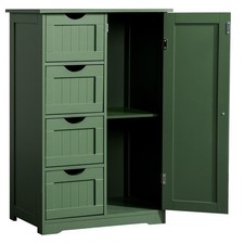 Freestanding Bathroom Floor Cabinet Narrow Slim Skinny Storage Unit