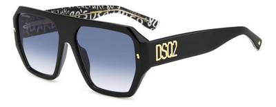 Dsquared2 Sonnenbrille D2 0128/S TAY/08 Schwarz Blau Herren 