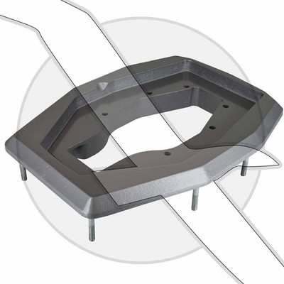 Volvo Penta Genuine Original OEM Transom Shield Adapter Plate 3851716 3851718