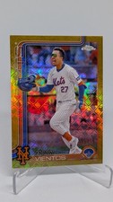 2025 Topps Chrome Baseball Logofractor Mark Vientos #129 Gold /50